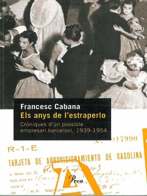 cover image of Els anys de l'estraperlo.